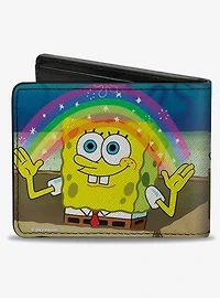 Spongebob Squarepants Imagination Smiling Rainbow Bifold Wallet