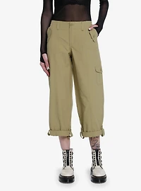 Olive Straight Leg Cargo Pants