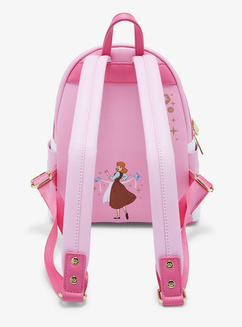 Loungefly Disney Cinderella Pink Dress Mini Backpack - BoxLunch Exclusive