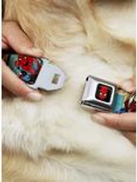 Marvel Spider-Man Comic Strip Seatbelt Buckle Pet Collar