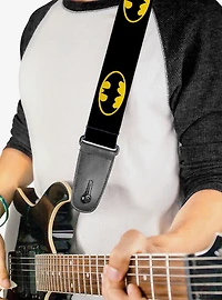 DC Comics Batman Shield Yellow Guitar Strap