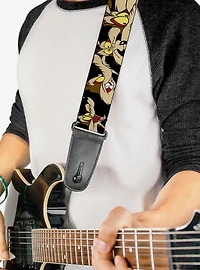 Looney Tunes Wile E Coyote Expressions Guitar Strap