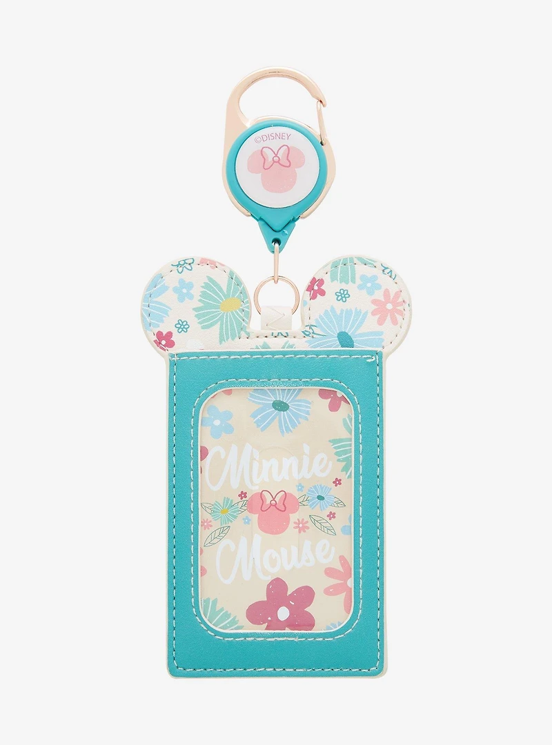 Disney Minnie Mouse Floral Retractable Lanyard - BoxLunch Exclusive