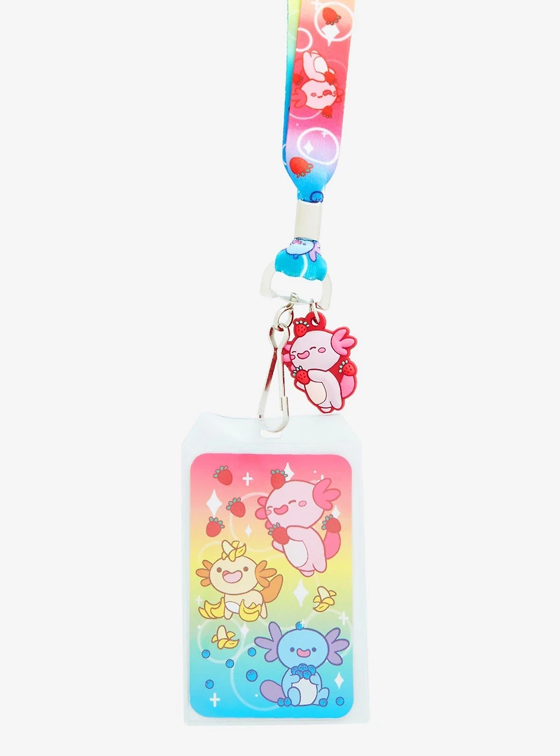 Fruit Axolotls Allover Print Lanyard - BoxLunch Exclusive