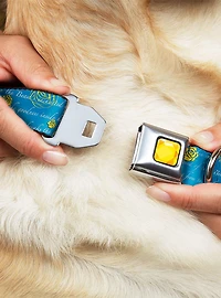 Disney Beauty And The Beast Story Script Seatbelt Buckle Dog Collar