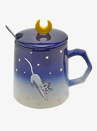 Sailor Moon Luna and Artemis Mug with Lid and Spoon
