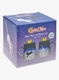 Sailor Moon Luna and Artemis Mug with Lid and Spoon