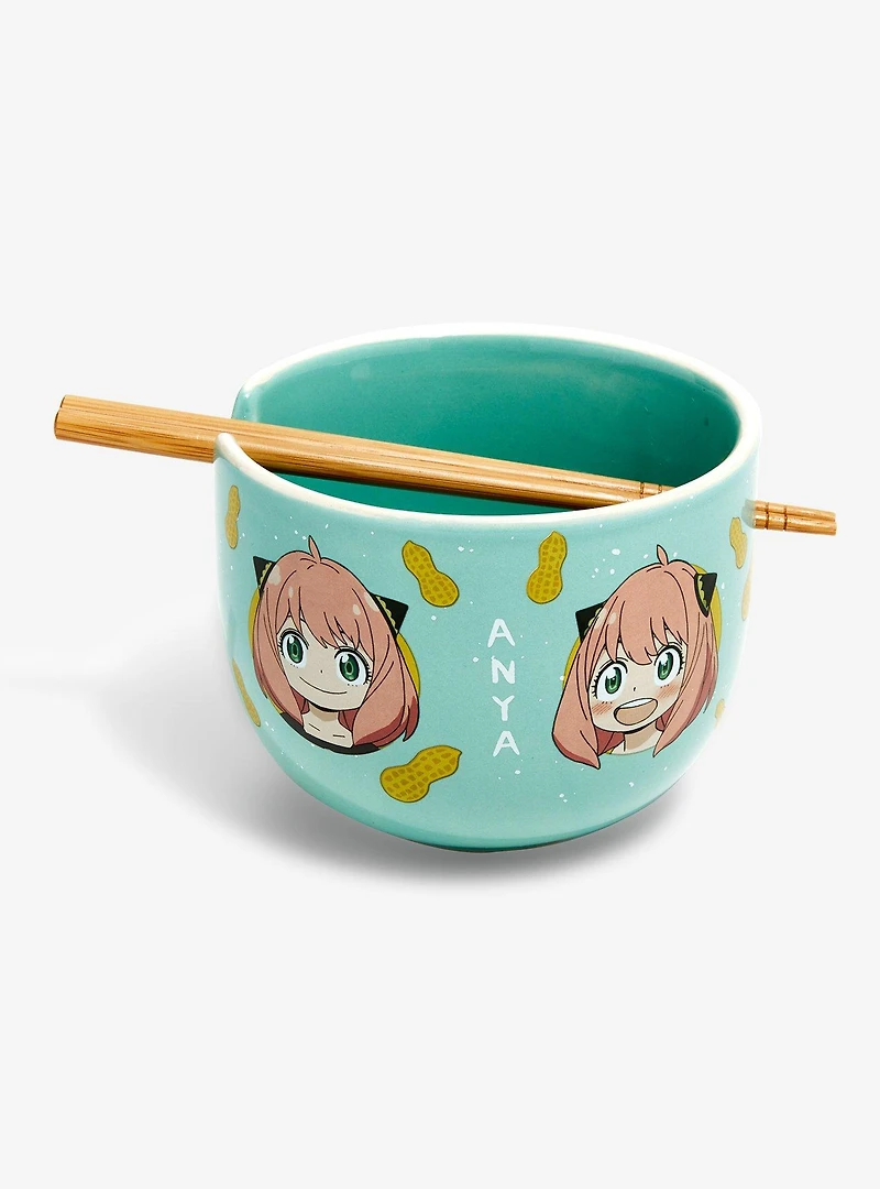 Spy x Family Anya Portraits Ramen Bowl with Chopsticks