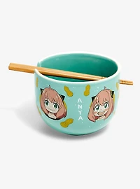 Spy x Family Anya Portraits Ramen Bowl with Chopsticks
