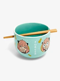 Spy x Family Anya Portraits Ramen Bowl with Chopsticks