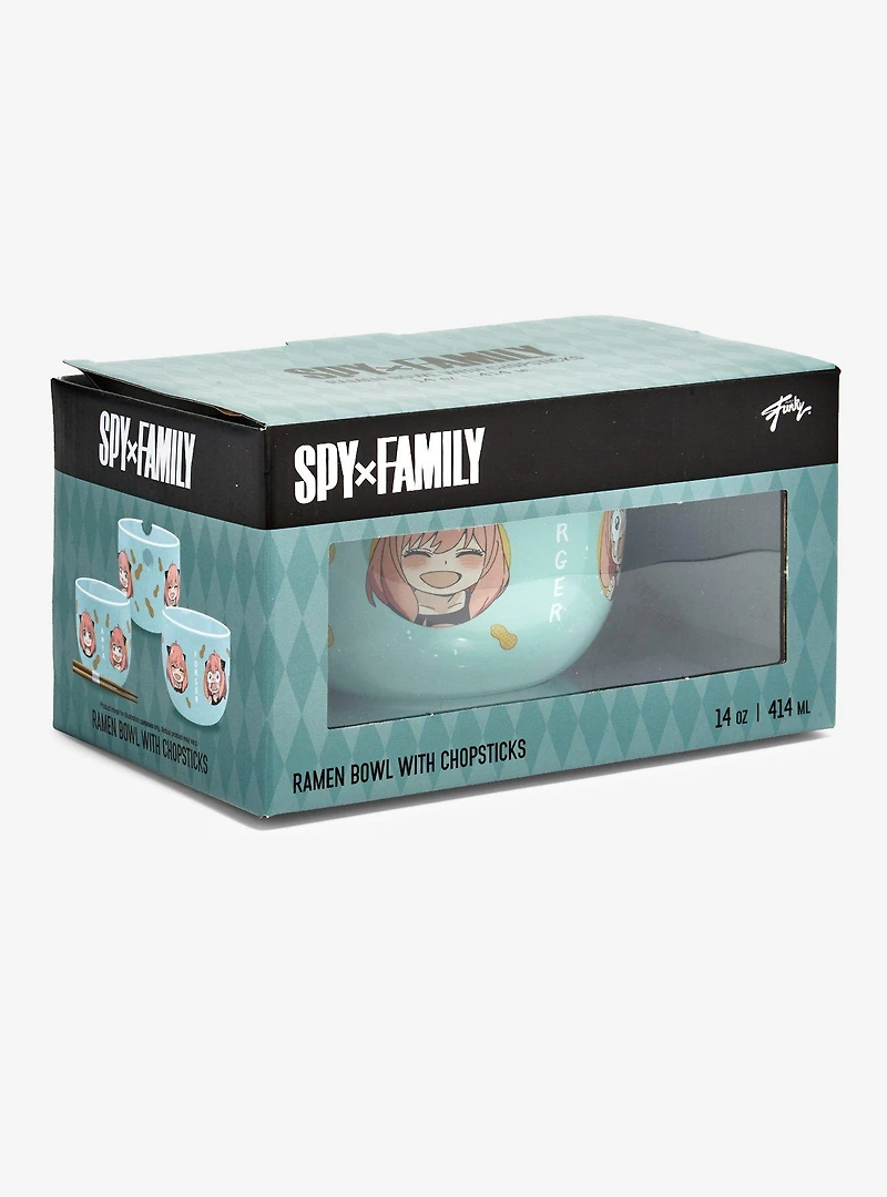 Spy x Family Anya Portraits Ramen Bowl with Chopsticks