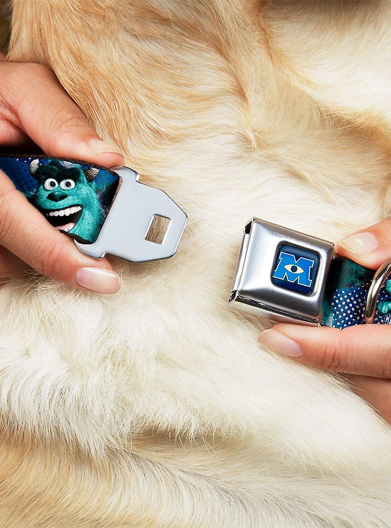 Disney Pixar Monsters Inc. Sulley Scare Pose Seatbelt Buckle Pet Collar