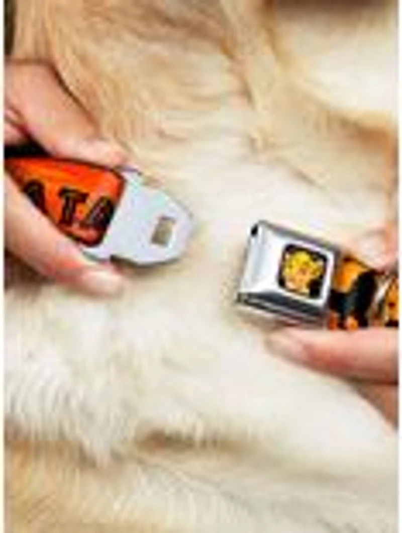 Disney The Lion King Hakuna Matata Sunset Seatbelt Buckle Pet Collar