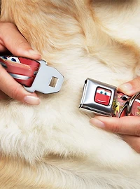 Disney Pixar Cars Lightning Mcqueen Smiling Pose 95 Seatbelt Buckle Dog Collar