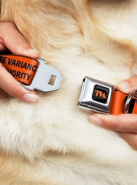 Marvel Loki Series Time Variance Authority Text Seatbelt Buckle Dog Collar