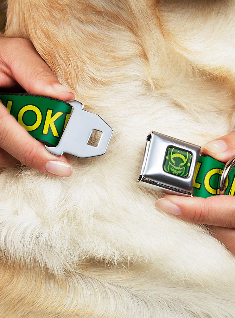 Marvel Loki Kawaii Standing Seatbelt Buckle Dog Collar