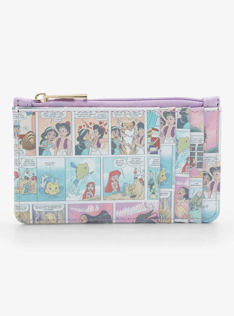 Disney Princesses Comic Art Allover Print Cardholder - BoxLunch Exclusive