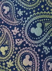 Disney Mickey Mouse Silhouette Iridescent Navy Tie
