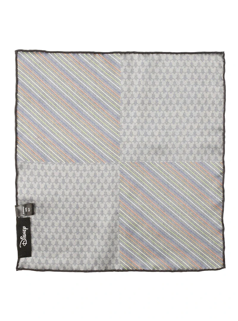 Disney Mickey Mouse Silhouette Rainbow Pocket Square