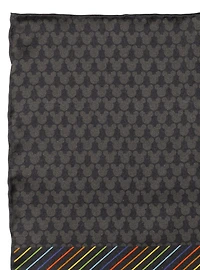 Disney Mickey Mouse Silhouette Rainbow Pocket Square