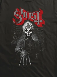 Ghost Papa Emeritus III Black And White T-Shirt