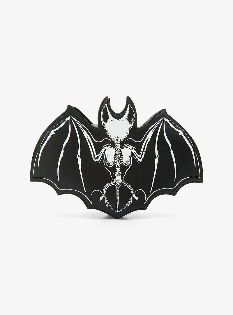 Bat Skeleton Glow-In-The-Dark Crossbody Bag
