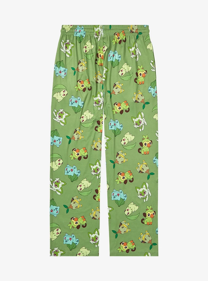 Pokémon Grass Type Allover Print Sleep Pants