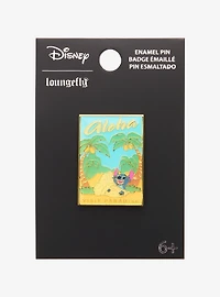 Loungefly Disney Lilo & Stitch Visit Paradise Poster Enamel Pin - BoxLunch Exclusive