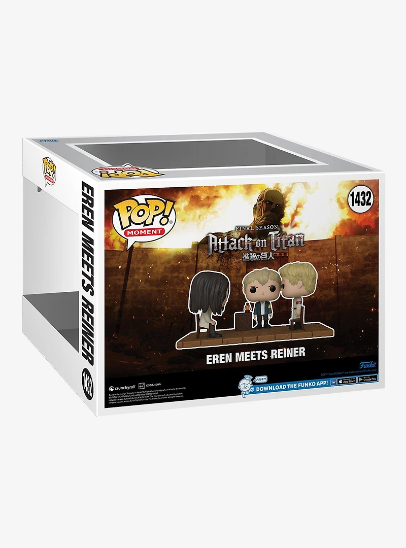 Funko Pop! Moment Attack on Titan Eren Meets Reiner Vinyl Figure