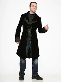 Black Velvet Mens Coat