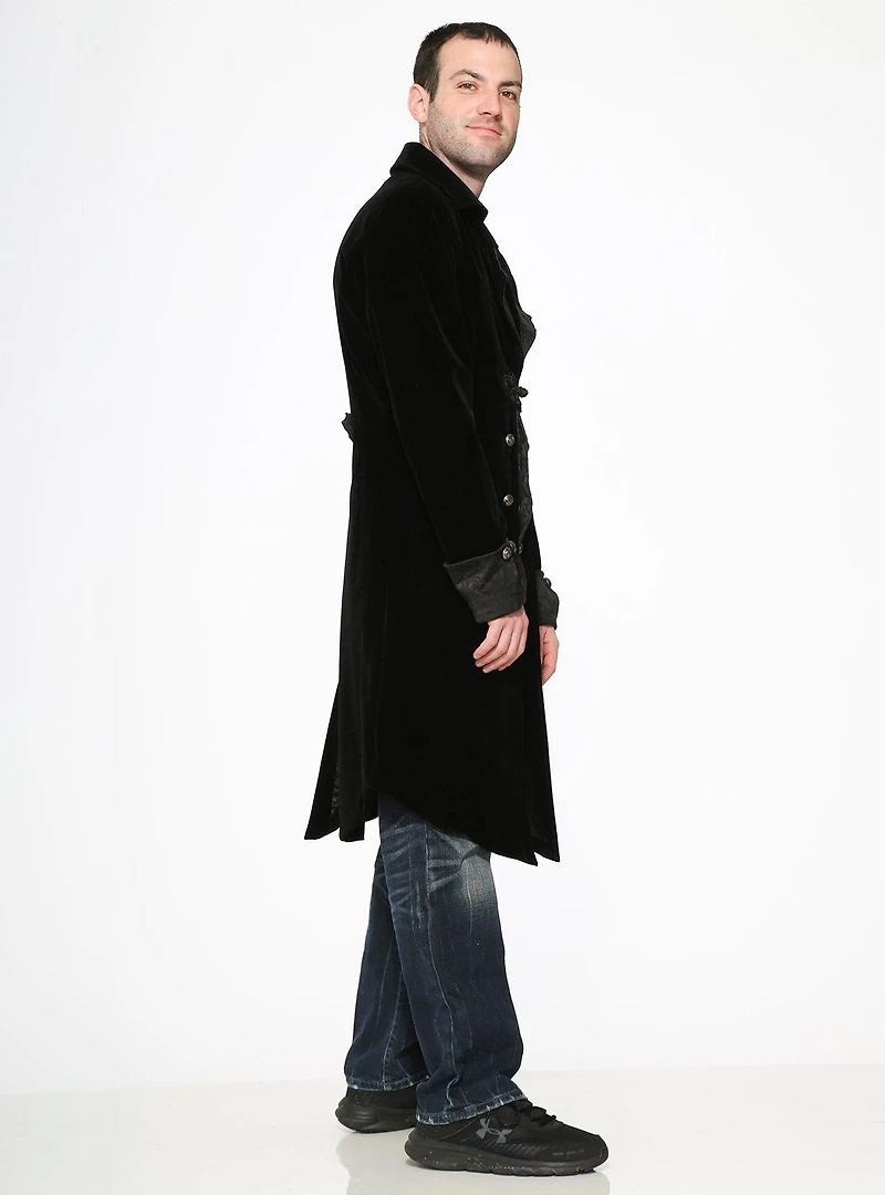 Black Velvet Mens Coat