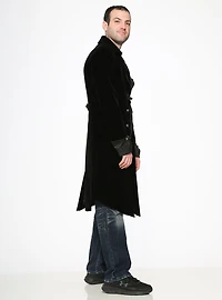 Black Velvet Mens Coat