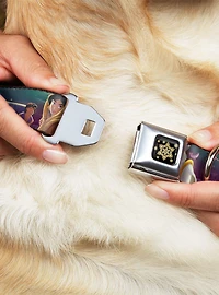 Disney Aladdin Jasmine Scenes Castle Birds Seatbelt Buckle Dog Collar