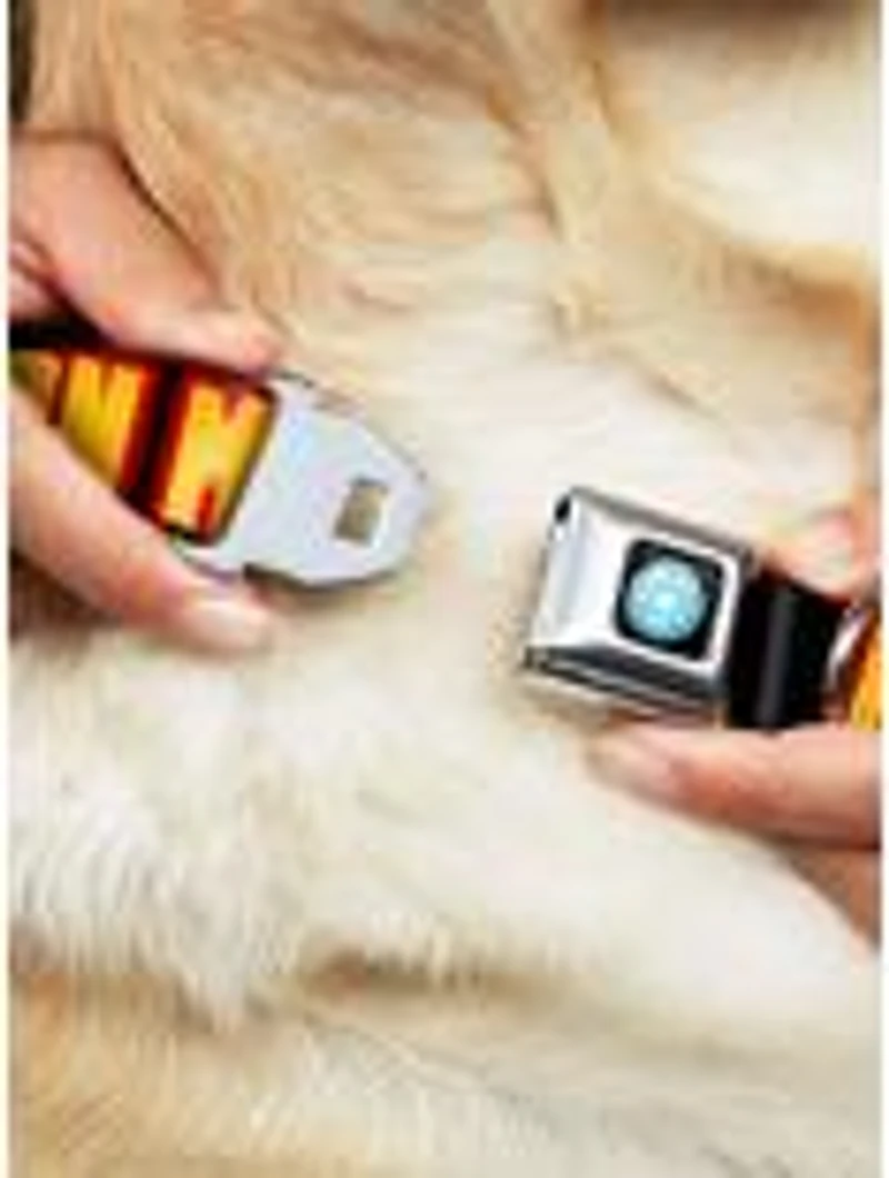 Marvel Iron Man I Am Seatbelt Buckle Dog Collar