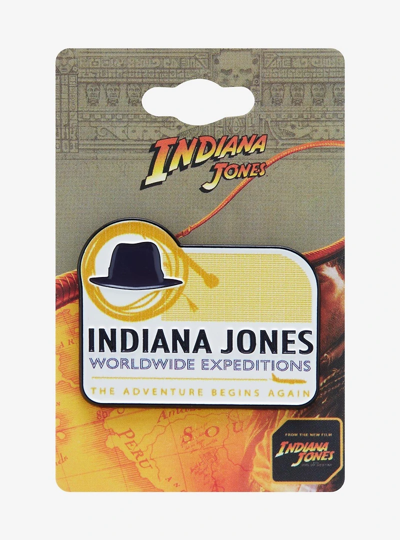 Indiana Jones Worldwide Expeditions Badge Enamel Pin