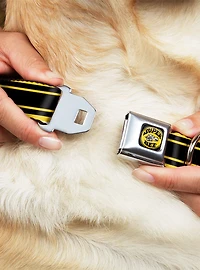 Super Bee Logo Stripes Seatbelt Buckle Dog Collar