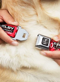 Shelby 60Th Anniversary Checker Seatbelt Buckle Dog Collar
