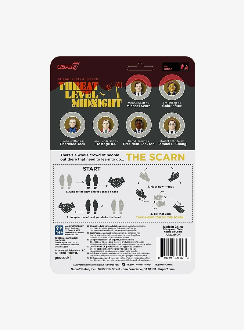 Super7 ReAction The Office Michael Scarn Figure