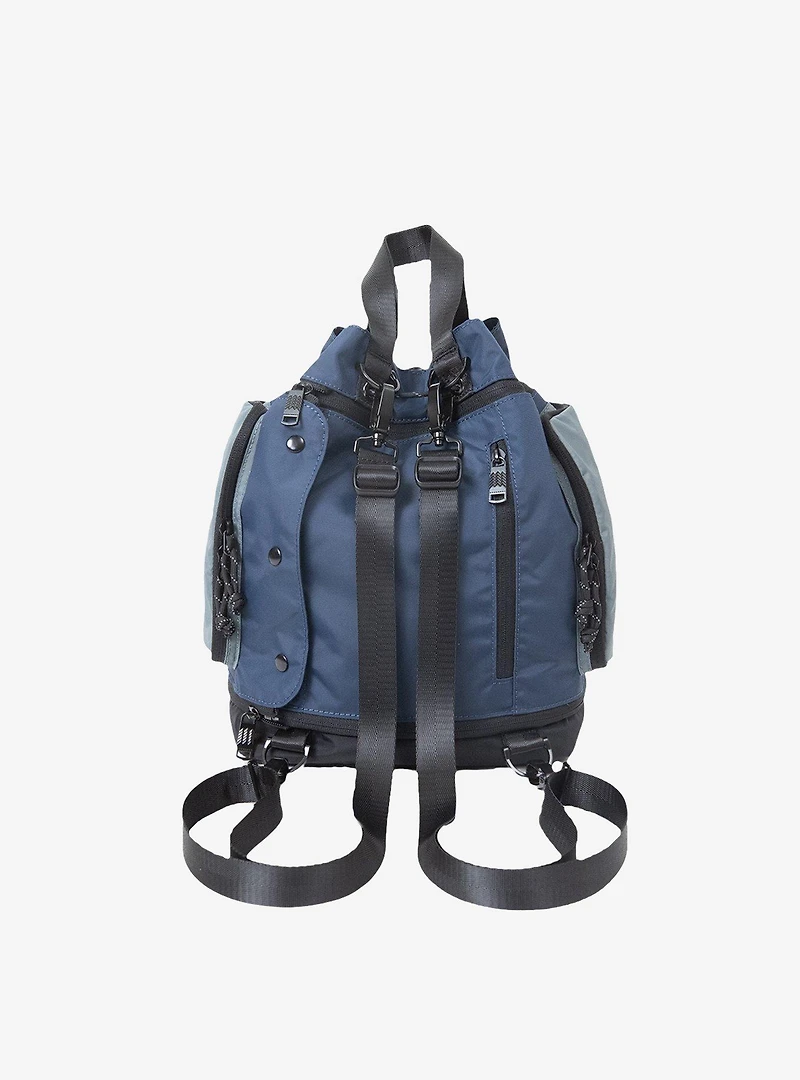 Doughnut Pyramid Go Wild Navy x Grey Convertible Bag