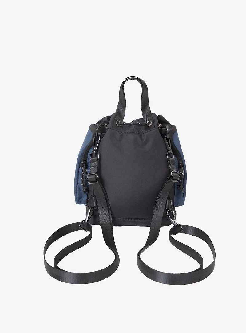 Doughnut Pyramid Tiny Go Wild Black x Navy Mini Convertible Bag