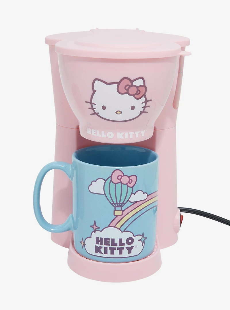 Sanrio Hello Kitty Single-Cup Coffee Maker and Mug Set
