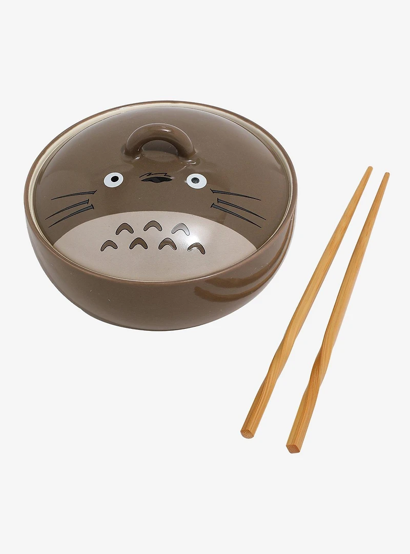 Studio Ghibli My Neighbor Totoro Ramen Bowl with Lid and Chopsticks - BoxLunch Exclusive