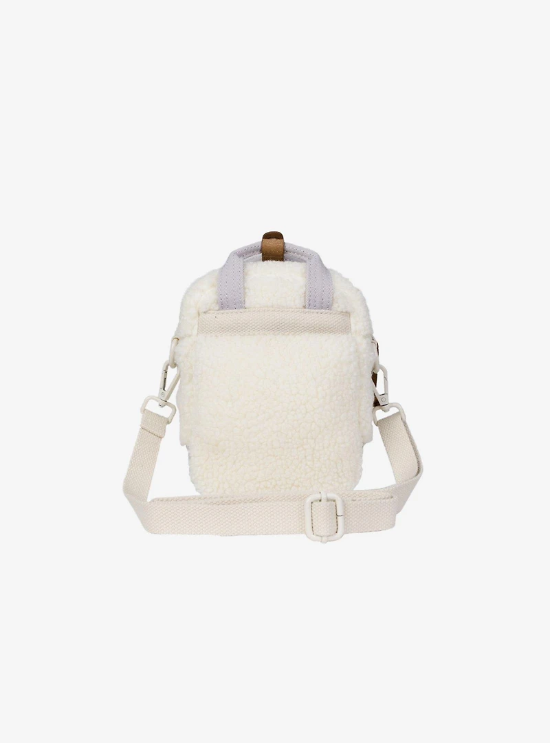 Doughnut Macaroon Tiny Fluffy Stadium Cream x Blue Lotus x Purple Mini Crossbody Bag