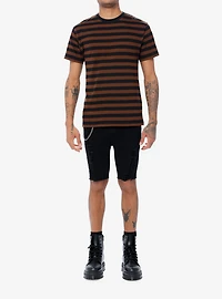 Black & Brown Stripe T-Shirt