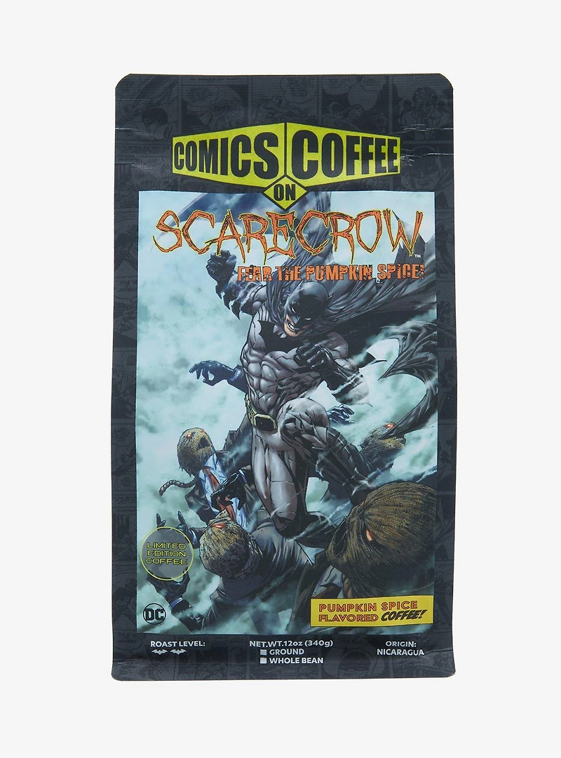 Comics on Coffee DC Comics Scarecrow Fear the Pumpkin Spice! Coffee