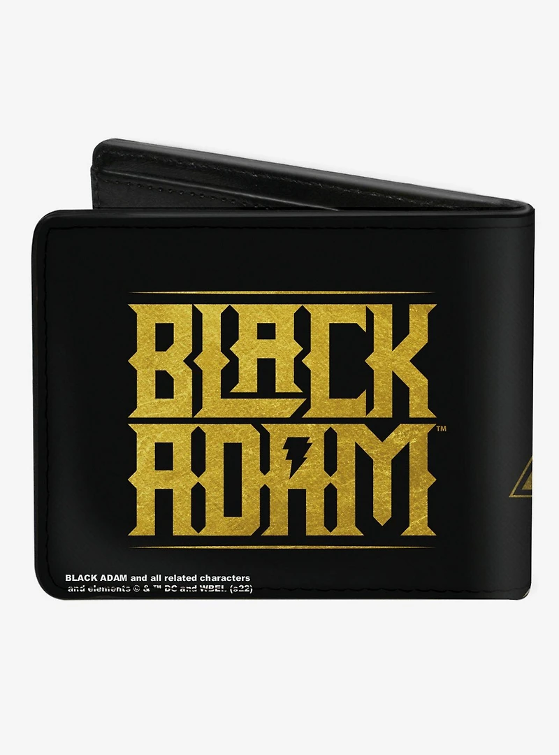 DC Comics Black Adam Pose and Title Logo Bifold Wallet