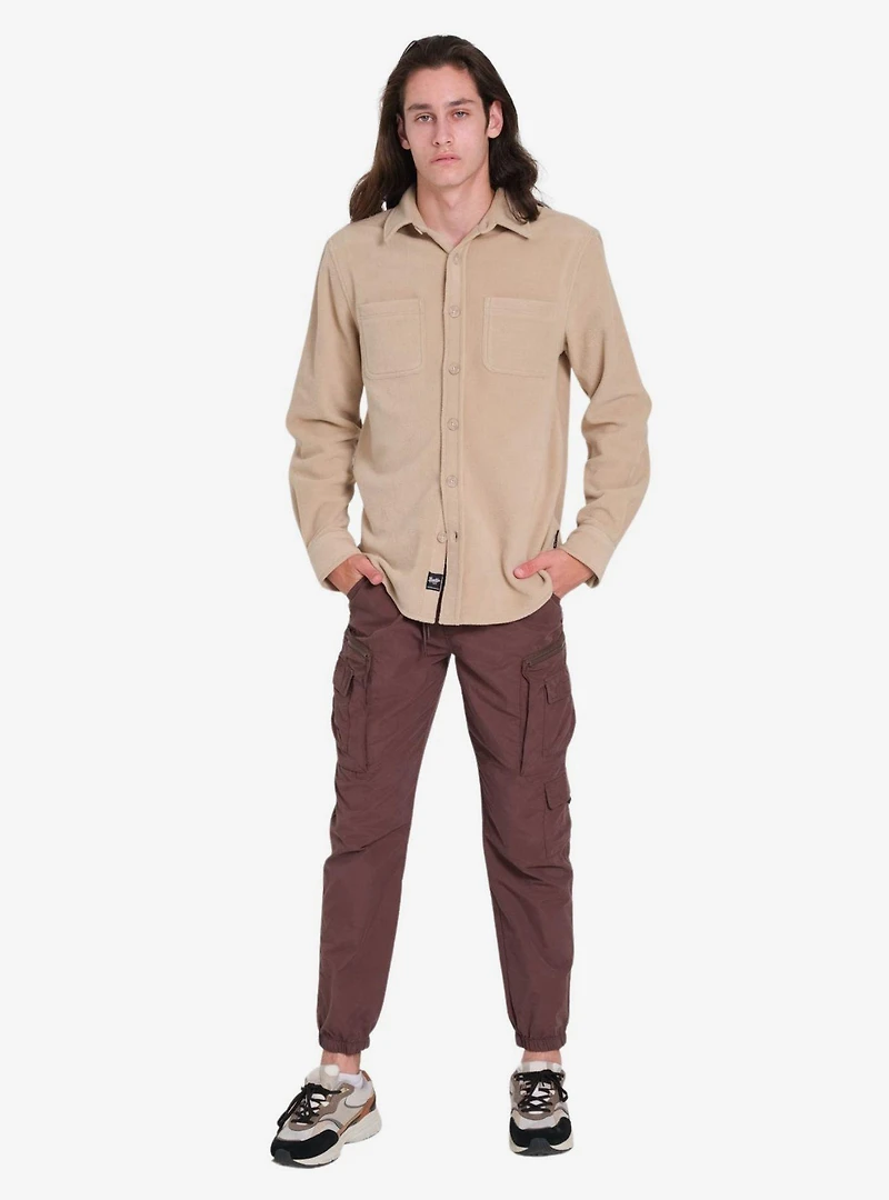 Khaki Heavy Knit Shacket