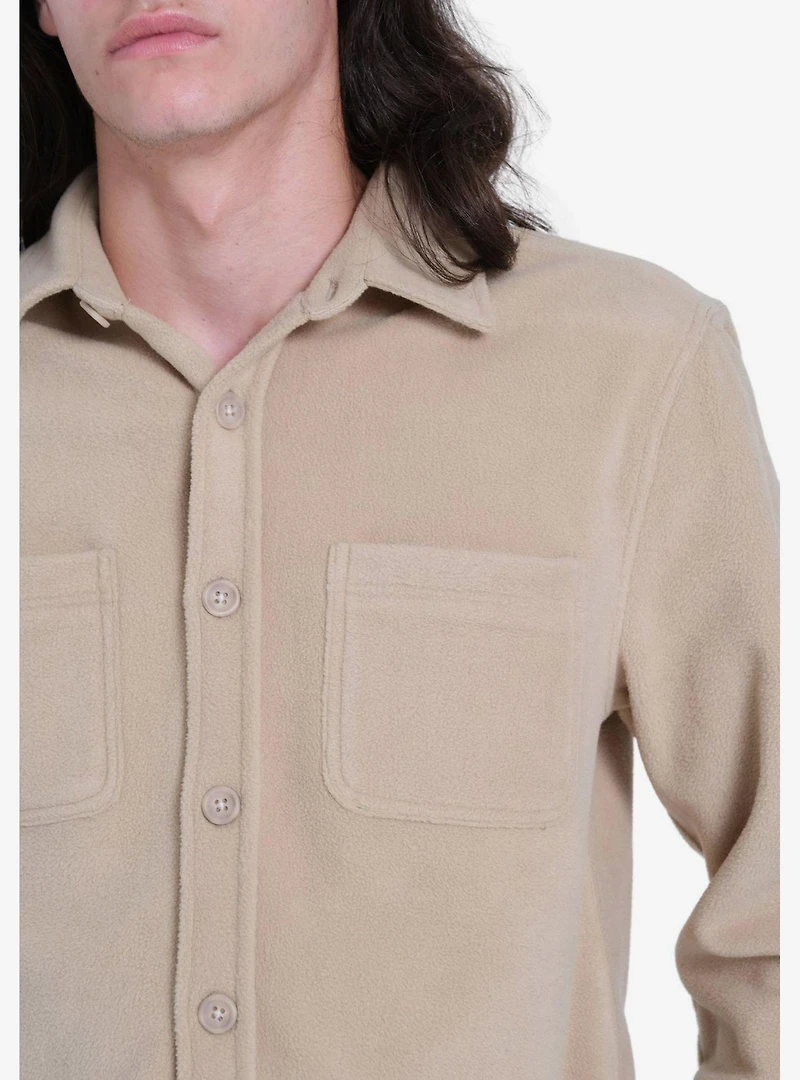 Khaki Heavy Knit Shacket