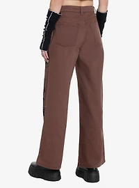 Brown Punk Graphics Carpenter Pants