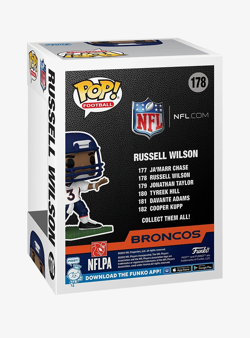 Funko Pop! Football NFL Denver Broncos Russell Wilson Vinyl Figure